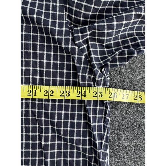 VTG Ralph Lauren Golf Navy Windowpane Button Down Shirt Men's L - Picture 7 of 8